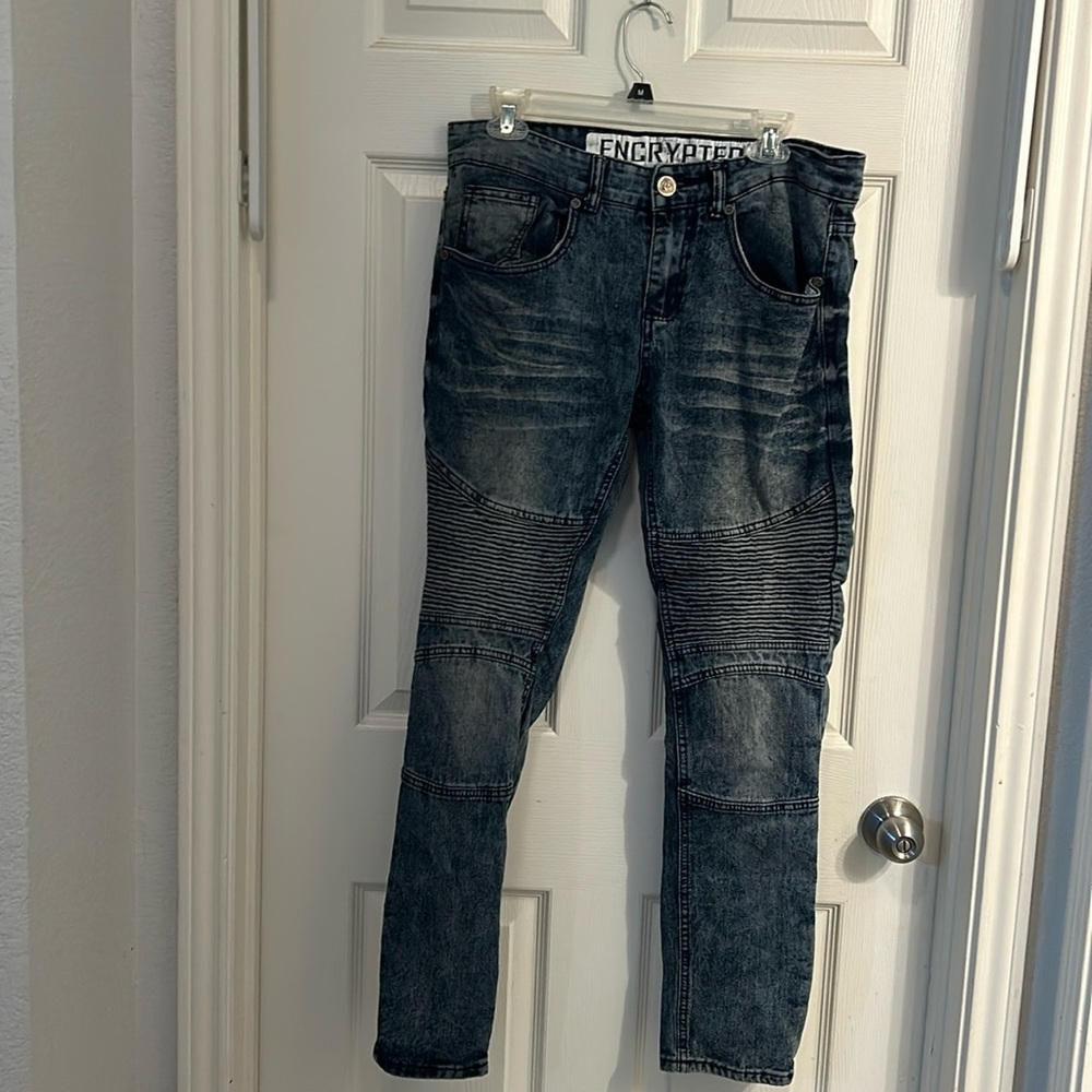 Encrypted Jeans Mensβ 30x32 Blue